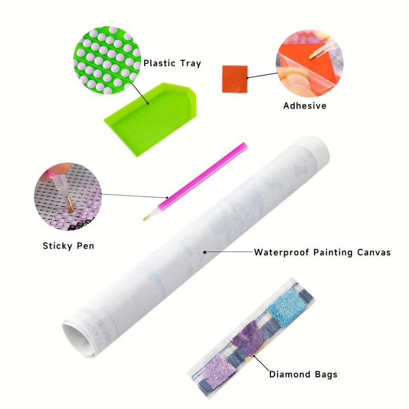 5D DIY Diamond Painting Kits Flower Girl Full Drill Embroidery Cross Stitch