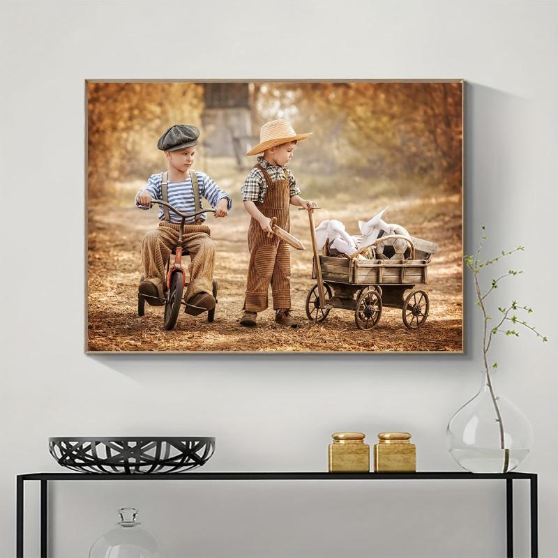 Retro 5D Diamond Painting Kit - DIY Paint with Round Full Drill Diamo