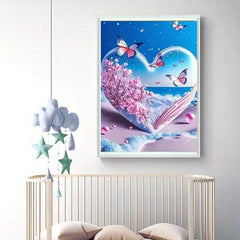 DIY Diamond Painting Ocean Crystal 5D Cube Round Diamond Decorative 20x30cm