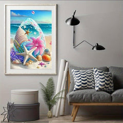 DIY Diamond Painting Ocean Crystal 5D Cube Round Diamond Decorative 20x30cm
