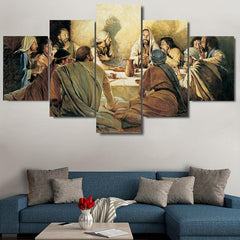 Last Supper Canvas Wall Art Pictures Dining Room Christian Art Painting
