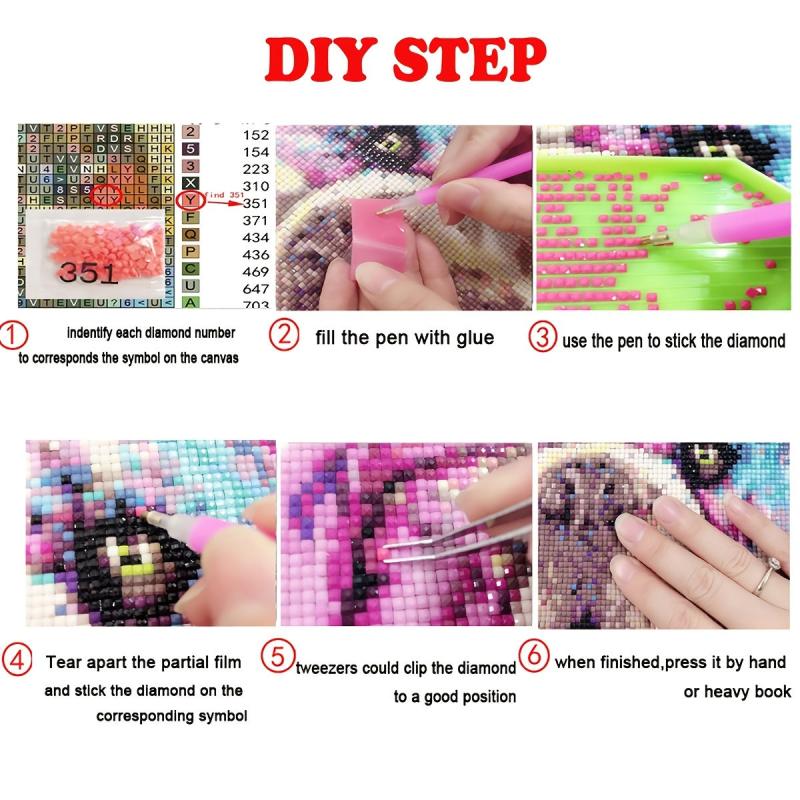 Flower Decorative Rhinestone Painting Kit Diamond Art DIY