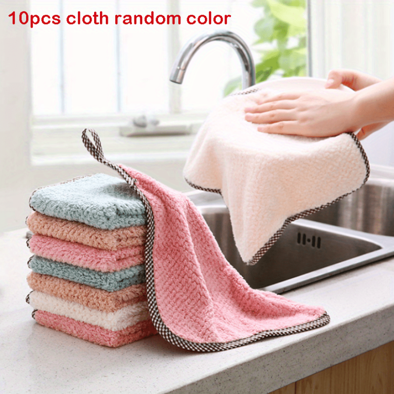 Kitchen Cleaning Towel Coral Velvet Dish Washing Household Towel