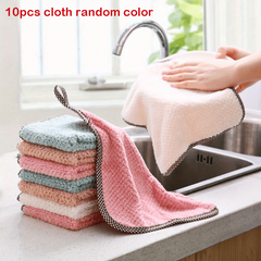 Kitchen Cleaning Towel Coral Velvet Dish Washing Household Towel