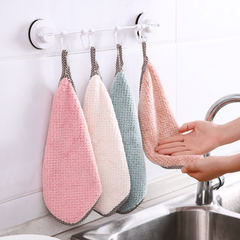 Kitchen Cleaning Towel Coral Velvet Dish Washing Household Towel