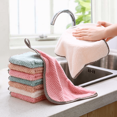Kitchen Cleaning Towel Coral Velvet Dish Washing Household Towel