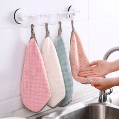 Kitchen Cleaning Towel Coral Velvet Dish Washing Household Towel