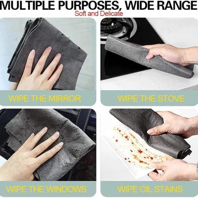 Microfiber Cleaning Cloth Thin Household Rag Reusable Kitchen Towel