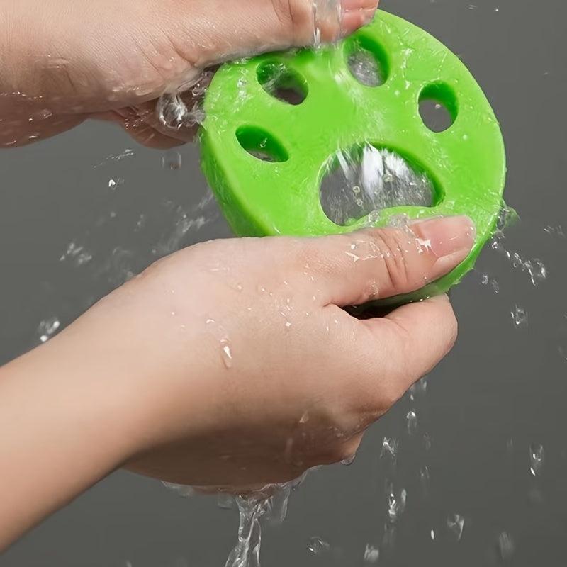 2pcs Reusable Dog Claw Hair Stickers for Laundry and Cleaning Machine Washable