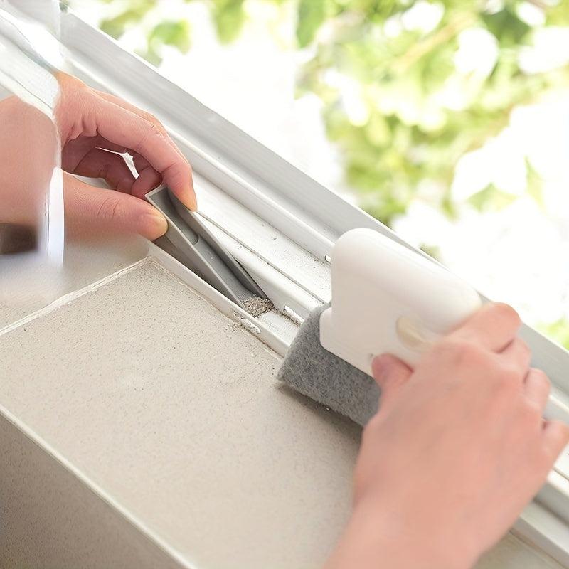 2 in 1 Window Slot Cleaning Brush Multifunctional Dead Corner Sill Gap Door Glas
