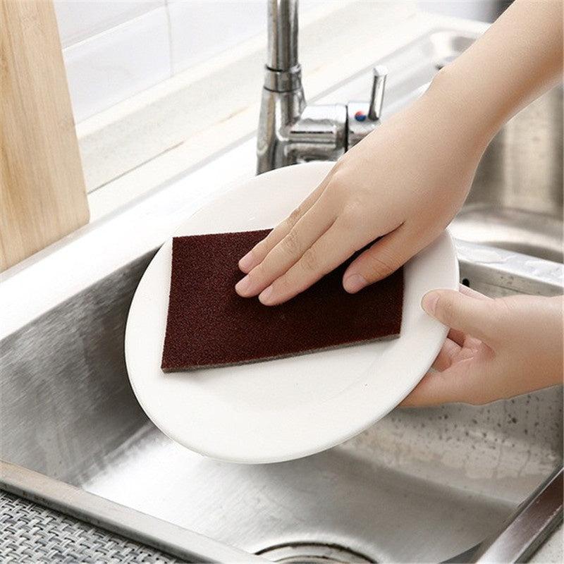 3pcs Carborundum Sponge Clean Stains & Grime Kitchen Dishes Household