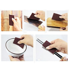 3pcs Carborundum Sponge Clean Stains & Grime Kitchen Dishes Household