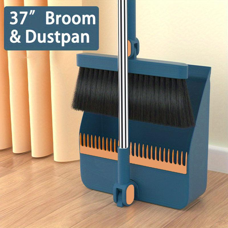 Upright Broom And Dustpan Combo Set For Home and Office Cleaning