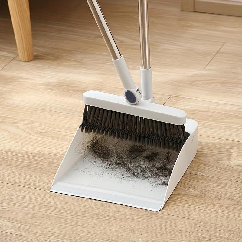 Upright Broom And Dustpan Combo Set For Home and Office Cleaning