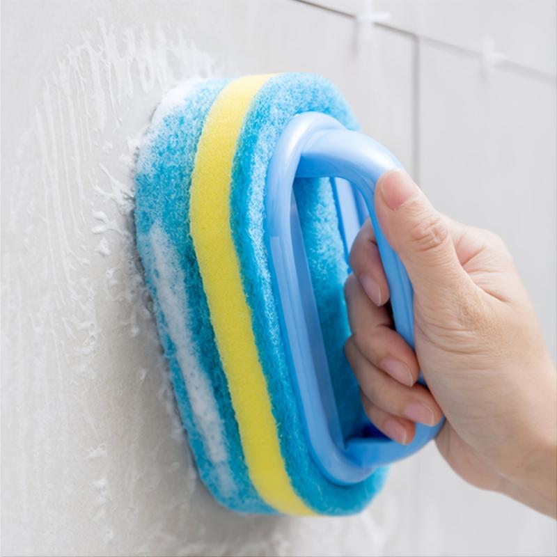 2 Packs Bathtub Scrubber Sponge Brush Soft Magic Sponge Eraser