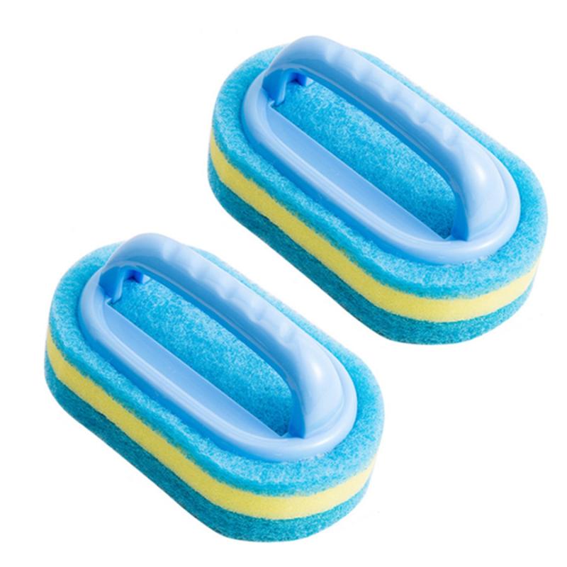 2 Packs Bathtub Scrubber Sponge Brush Soft Magic Sponge Eraser