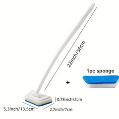 Trapezoidal Bathtub Brush with Sponge for Tile Cleaning