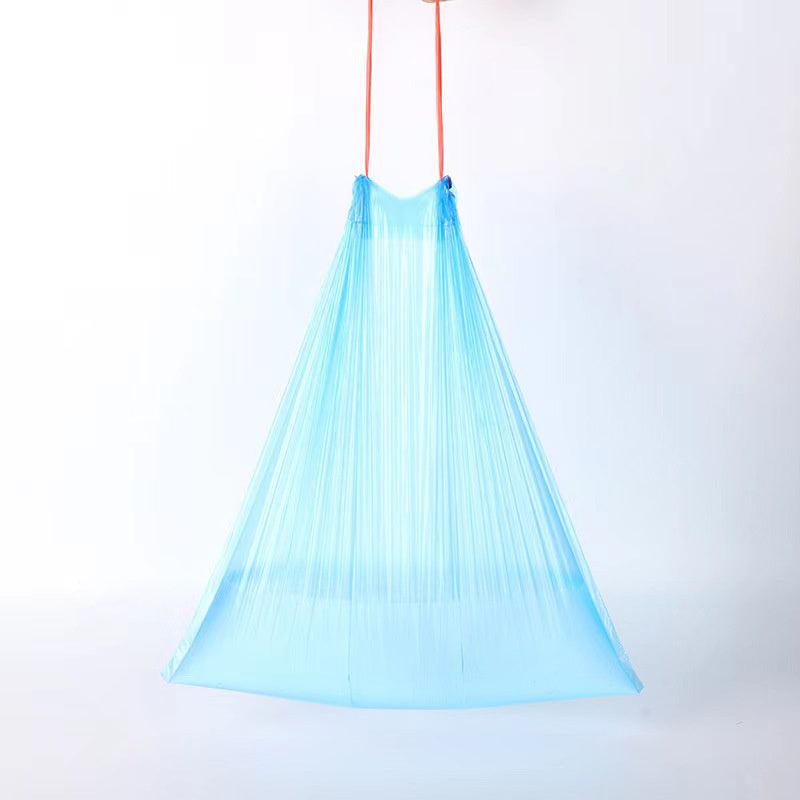 75pcs Drawstring Garbage Bag Automatic Closure Trash Bag Household Waste Bag