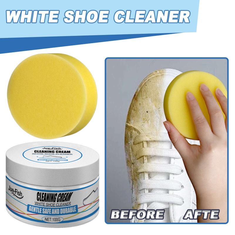 3pcs Shoes Cleaning Cream Sports Canvas Shoes Cleaner Stain Remover