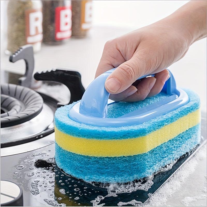 2pcs Multifunction Cleaning Brush with Handle for Countertop Kitchen Cleaning
