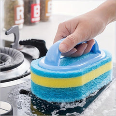 2pcs Multifunction Cleaning Brush with Handle for Countertop Kitchen Cleaning