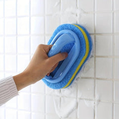 1pc Kitchen Bathroom Cleaning Brush Sponge Glass Wall Cleaning Brushes