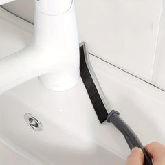 Long Handle Hard Bristle Groove Cleaning Brush
