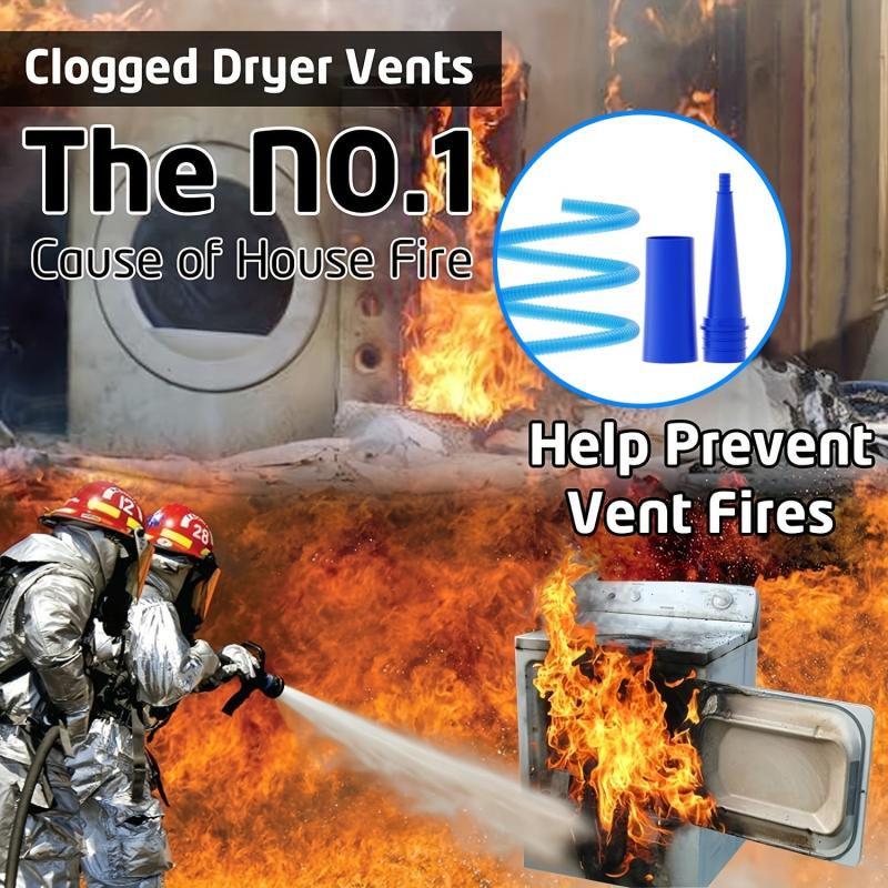 Dryer Vent Cleaner Kit - Lint Remover & Vacuum Attachment