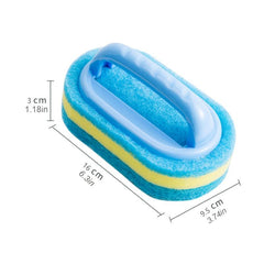 Handheld Bathtub Scrubber Sponge Brush for Kitchen Cleaning