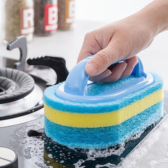 Handheld Bathtub Scrubber Sponge Brush for Kitchen Cleaning