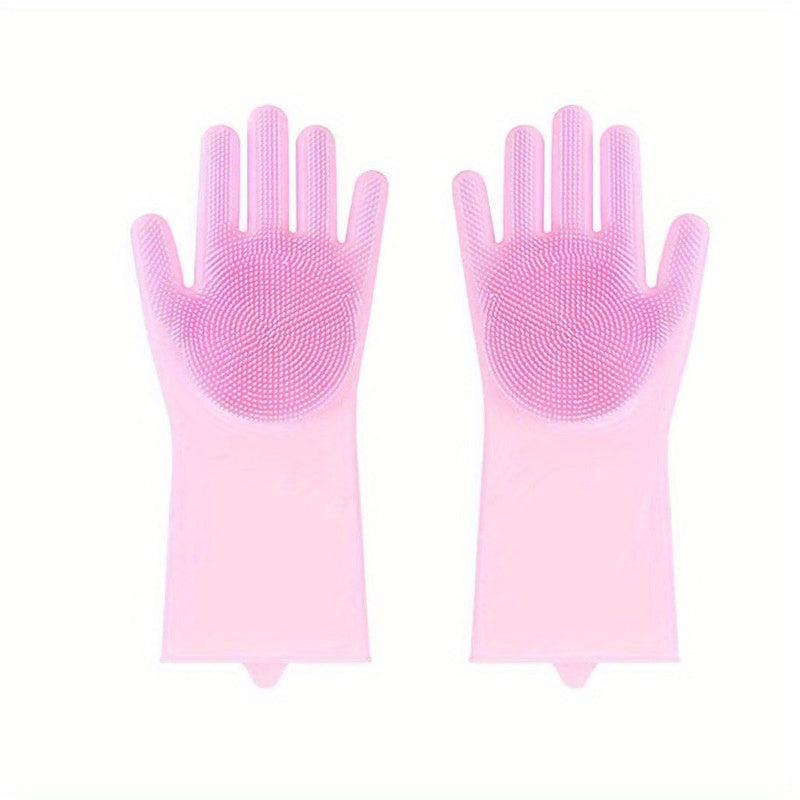 Silicone Dishwashing Gloves for Men and Women Household Cleaning