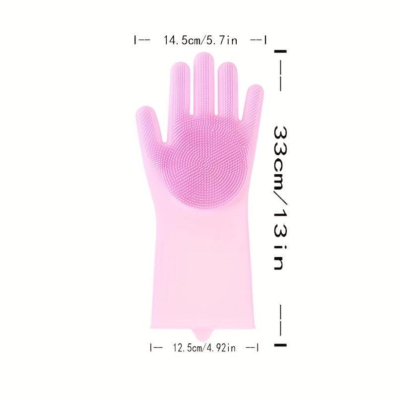 Silicone Dishwashing Gloves for Men and Women Household Cleaning