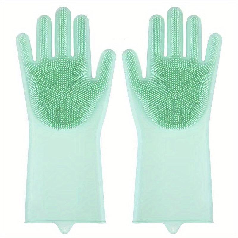 Silicone Dishwashing Gloves for Men and Women Household Cleaning