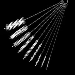 Tube Cleaning Brushes Kit Metal Pipe Brush Cleaner 10pcs
