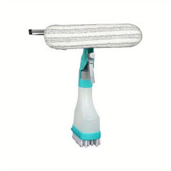 4-In-1 Glass Wiper with Scraper, Sprayer & Brush