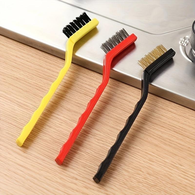 3 Pack Steel Wire Gas Stove Cleaning Brush Range Hood Stove Kitchen Supplies