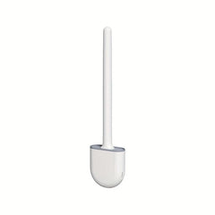 Wall Mounted Silicone Toilet Brush Set Flexible Cleaning Brush