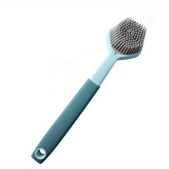 Silicone Dishwashing Brush Long Handle Soft Cleaning Brush