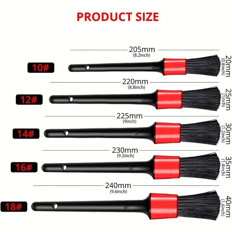 5pcs Car Detailing Brush Car Cleaning Kit Car Wash Tools Auot Detailing Set