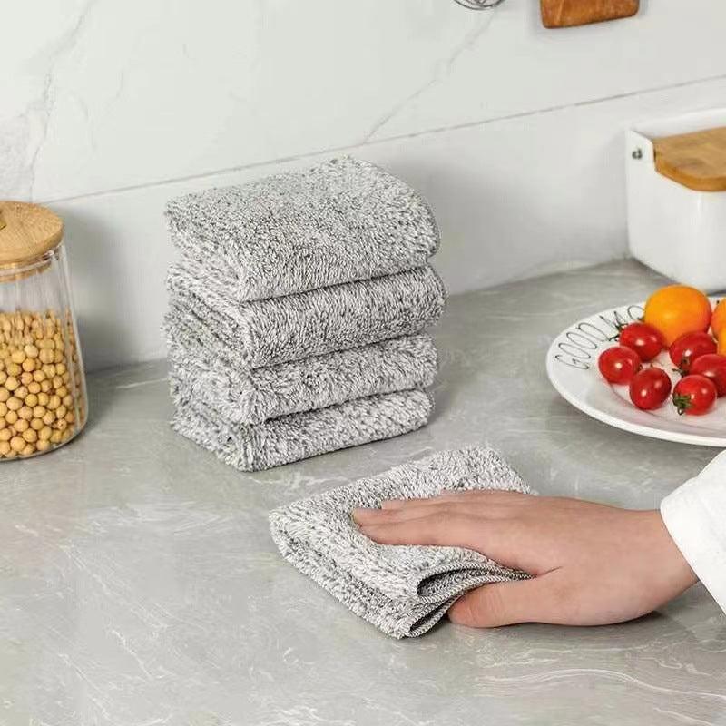12pcs Microfiber Cleaning Cloth Dish Towel Multifunctional Household Rag