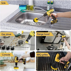 22Pc Drill Brush Attachments Set Scrub Pads, Sponge Buffing Pads