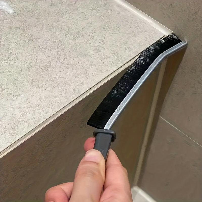 2pcs Long Handle Groove Cleaning Brush Hard Bristle Window Door Dust Removal