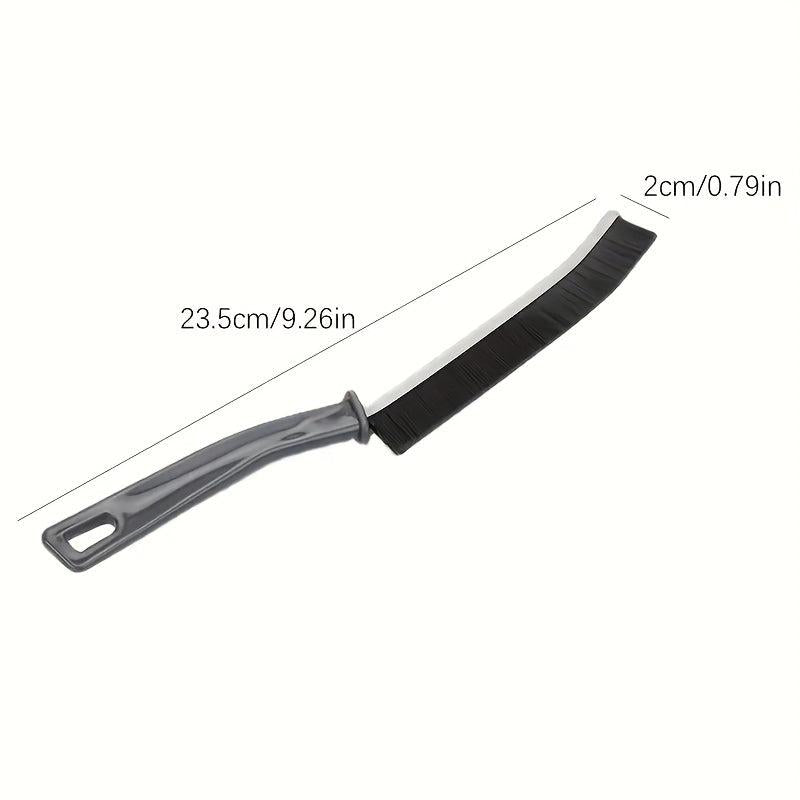 2pcs Long Handle Groove Cleaning Brush Hard Bristle Window Door Dust Removal