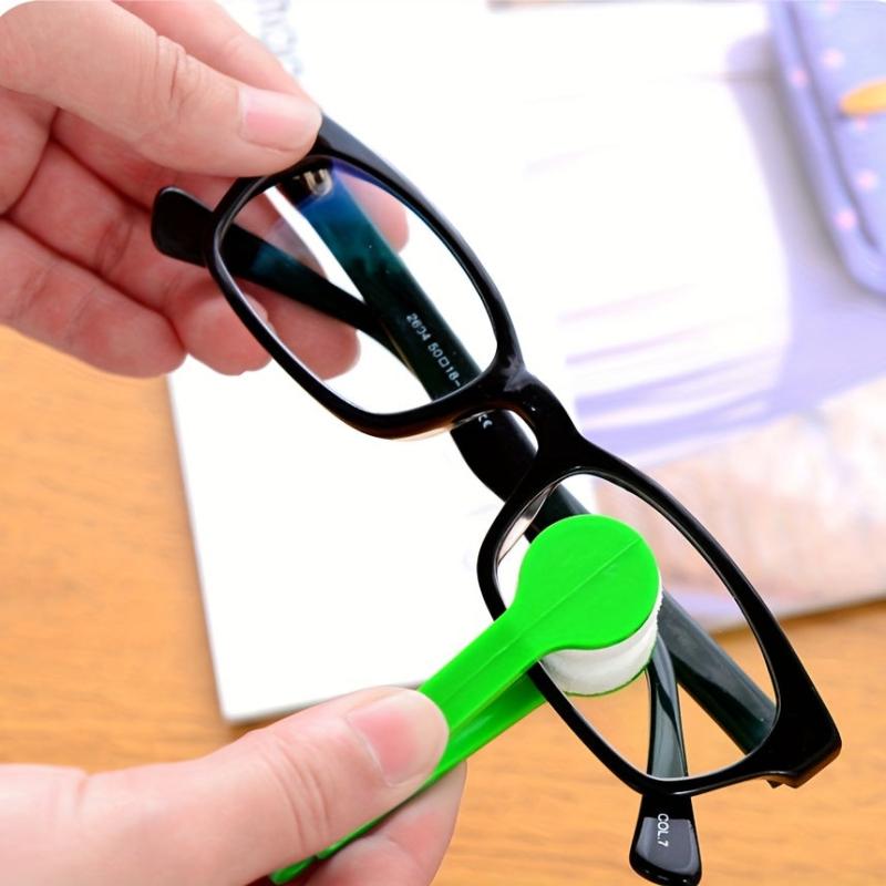 5/10pcs Portable Glasses Cleaning Rub Microfiber Cleaner Brushes