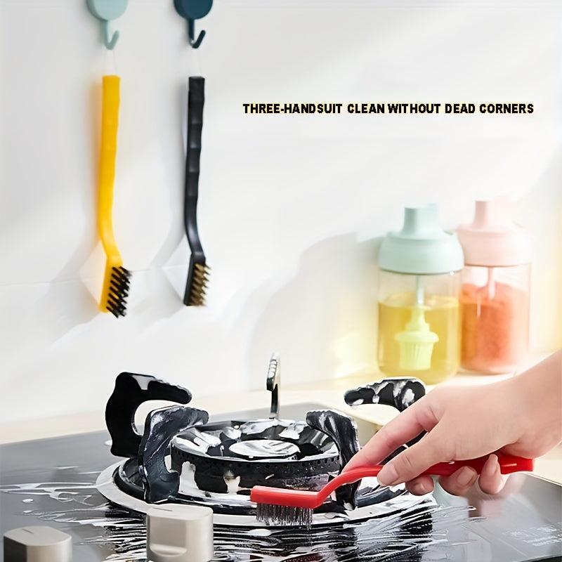 5pcs Kitchen Cleaning Tools Set with Handle Stove Hood Pot Bot