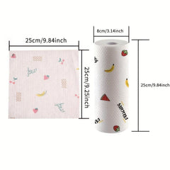 50pcs Non Woven Cleaning Cloth Lazy Rag Dishwashing Towel