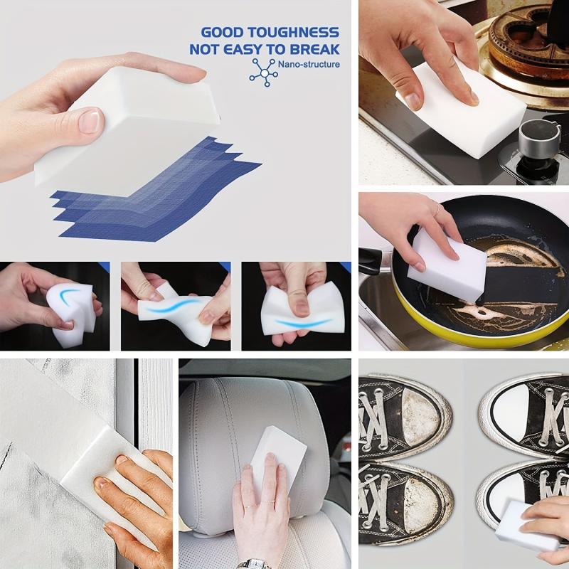 Magic Sponge Eraser Bulk Cleaning Pads - Extra Thick & Long Lasting