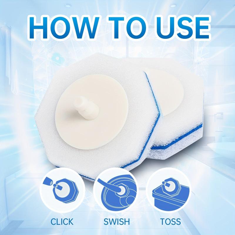 60-Count Disposable Toilet Cleaning Wand Refills - Upgraded Material