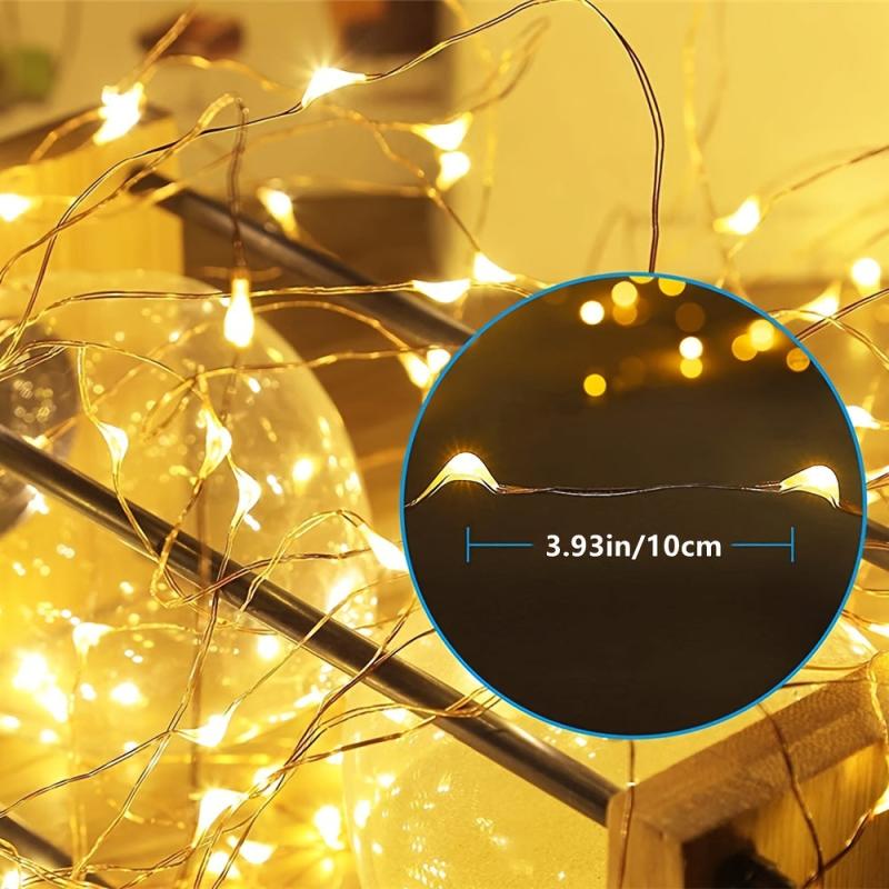 USB Fairy String Lights LED Copper Wire Garland Holiday Lighting