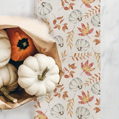 Watercolor Pumpkin Table Runner - Autumn Home Decor